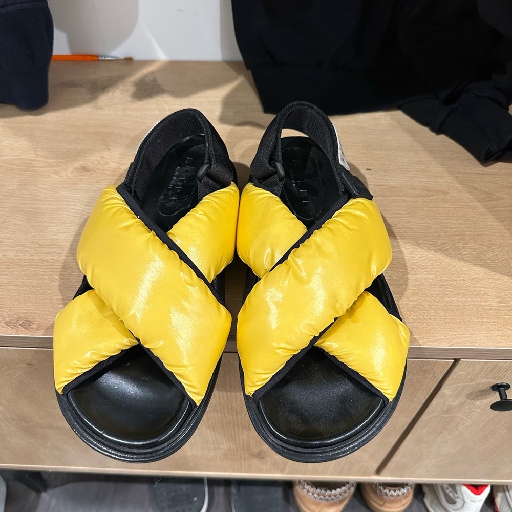 Marni Cross Puffy Sandals